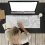 Gaming mousepad with stitched edges, 80x30/90x40cm, white 5