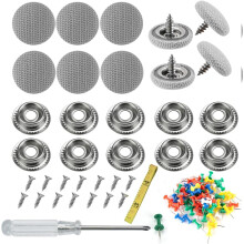 60-delige reparatieset voor hemelbekleding, autoreparatieklinknagels, universele autodakklinknagels met 60 pinnen, 1 schroevendraaier, 1 mee