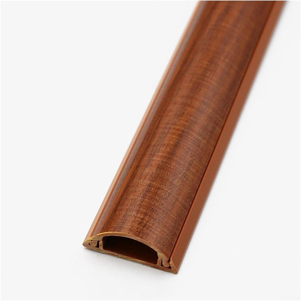 Floor Cable Cover Semicircle Protector Selfadhesive Wire Hider Wood Grain Color 1M Length 9067246070595