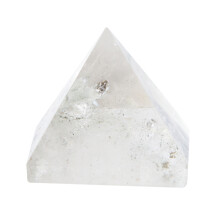 Helder kwarts beeldje voor huisdecoratie, violette natuurkristallen piramide met cadeau-optie voor Reiki-energieliefhebbers.