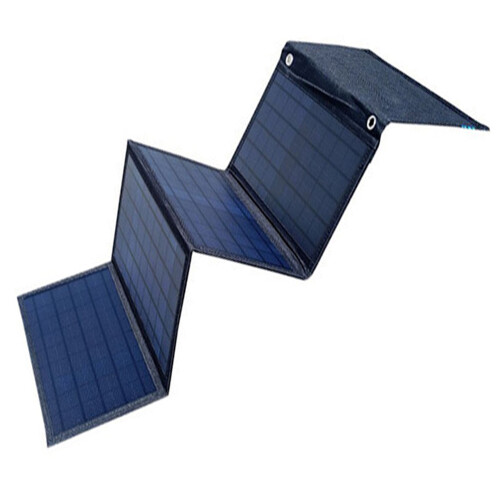 Μονοκρυσταλλικό πτυσσόμενο ηλιακό πάνελ πυριτίου, φορητός φορτιστής για