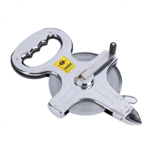 100-meter multi-purpose measuring tape, manual circular ruler, engineering ruler, stainless steel measuring tape (silver)