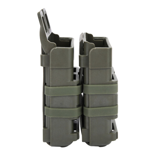 Double Mag Holder Molle System, Army Green, 10.5x7.5cm