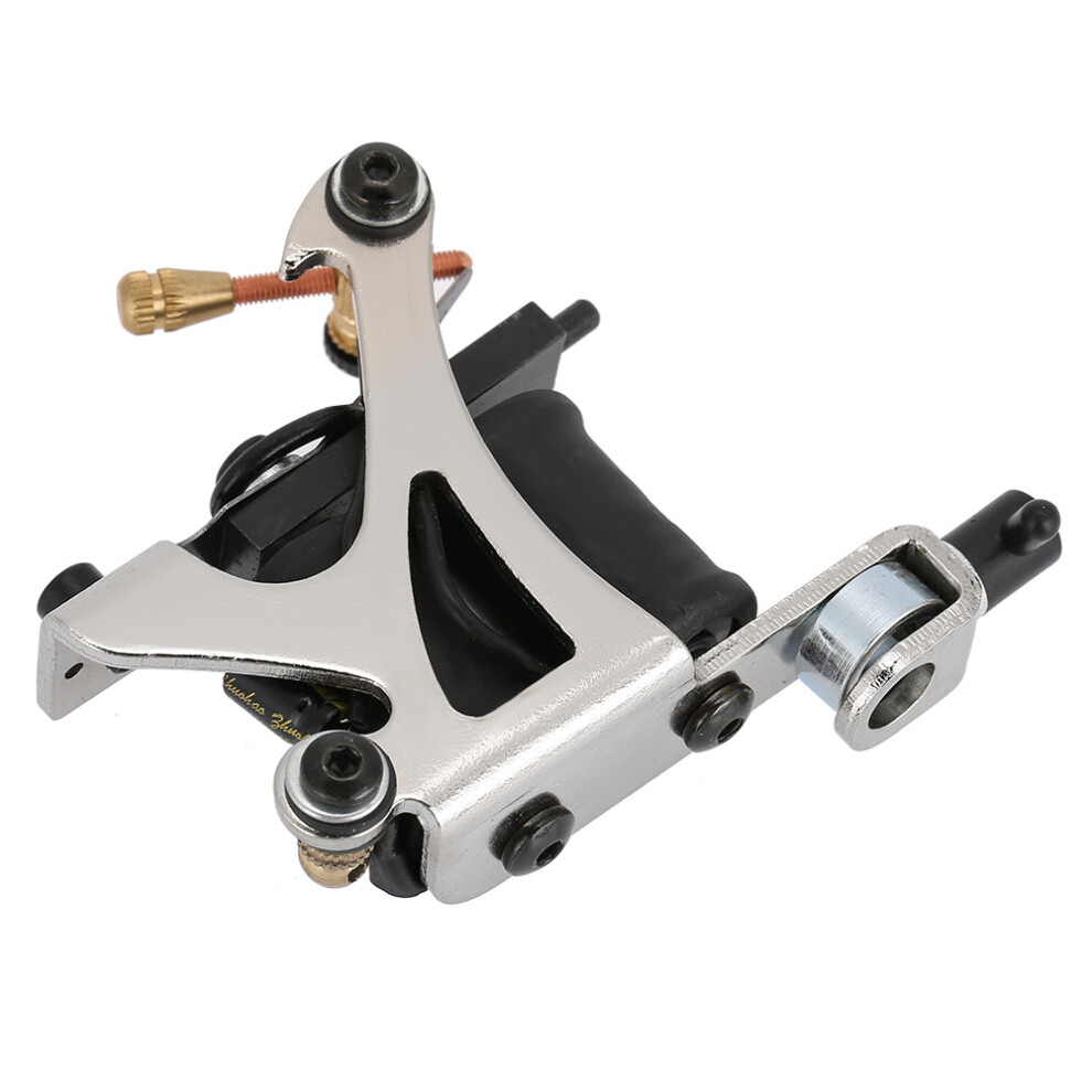 Silver Alloy Copper Coils Tattoo Machine Liner & Shader 10 Coils