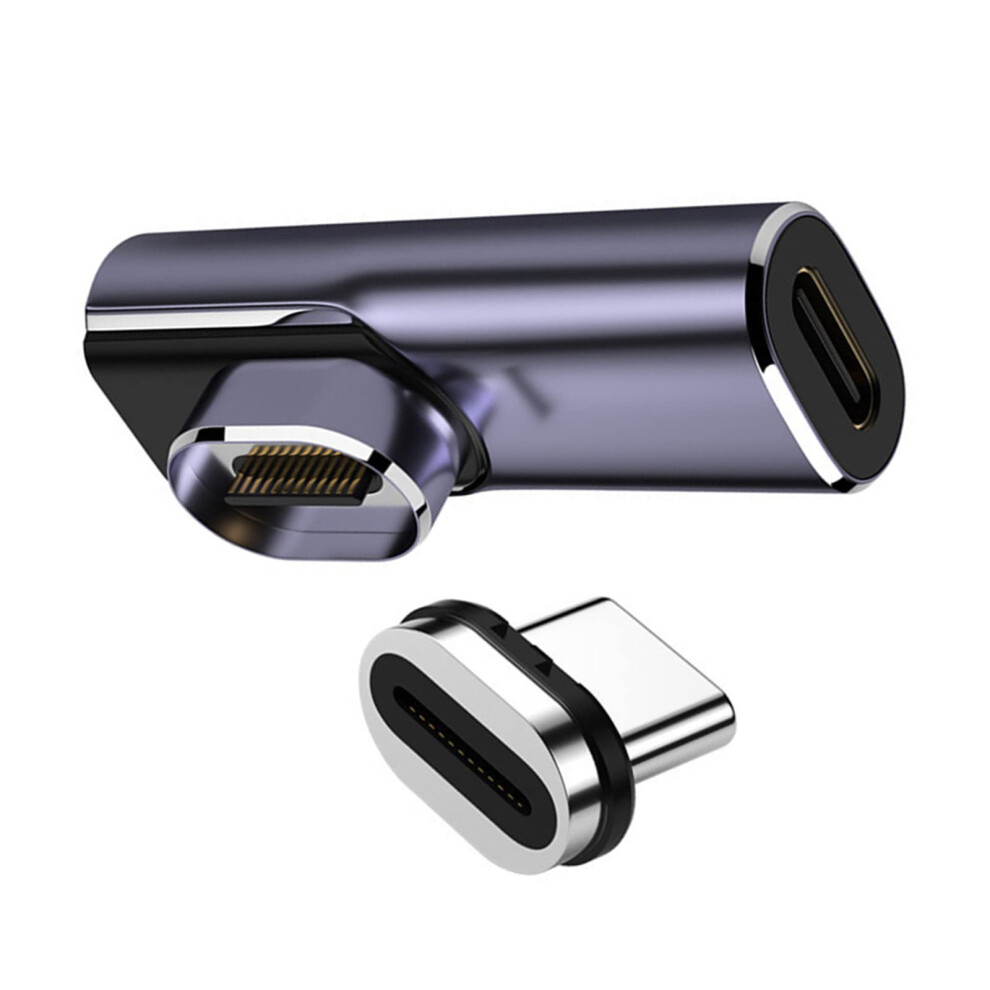 Magnetic Usb Type C Micro Charging Adapter Pd 100W Fast Charging Magnetic Port Elbow Connector 9339159477465