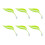 6PCS Reptiles Basking Platform Leaf for Turtles and-Light Green 1