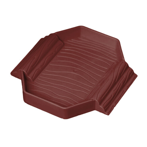 Plastic Turtles Soaking Bowl Mini Reptiles Habitat-Brown red
