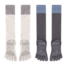 2pcs cotton five-finger yoga calf socks non-slip
