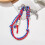 Multifunction Comfortable Braided Wrist Strap-Red and blue 5