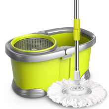 Mop And Bucket With Wringer Spin Mop 2 Replacement Heads Refills Separate Clean And Dirty Water Floor Cleaning