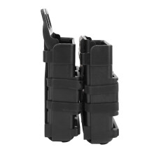 Double Ammo Holder Carrier Molle System Quick Release 10.5x7.5cm