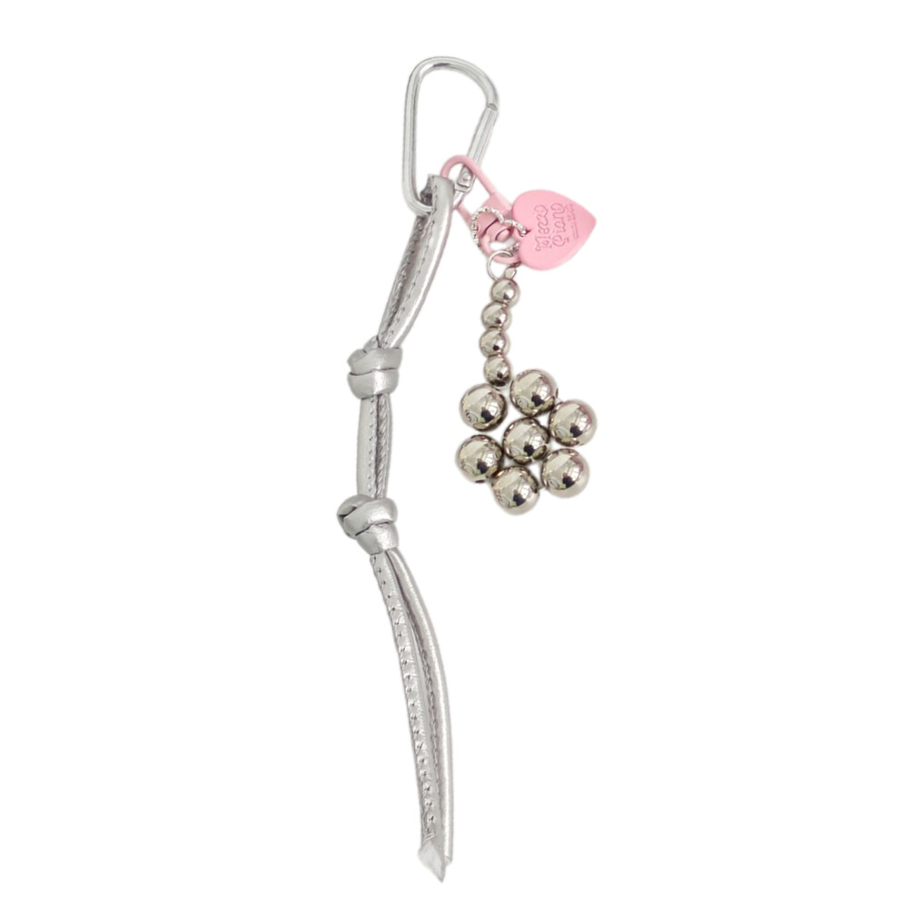 Stylish Wrist Strap Lanyard For Mobile- F Silver/Pink 7704000215886
