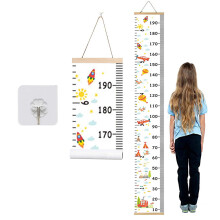 Sichere, ungiftige Materialien, tolle Geschenkidee: Wachstumstabelle für Kinder mit Zirkusmotiv, Holzrahmen, Stoffleinwand, Höhenmesslineal,