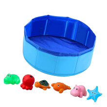 Foldable Dog Cats Wash Basin Durable 6 Play Toy-30 by 10