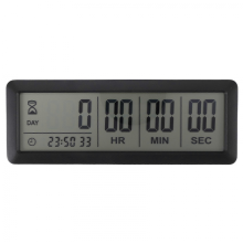 (Schwarz) Große digitale Countdown-Uhr – 999-Tage-Countdown-Uhr-Timer, kompatibel mit Graduation Lab Kitchen