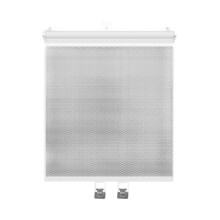 Retractable Dog Barrier Adjustable Width For Doorways-White