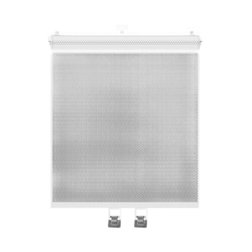 Retractable Dog Barrier Adjustable Width For Doorways-White