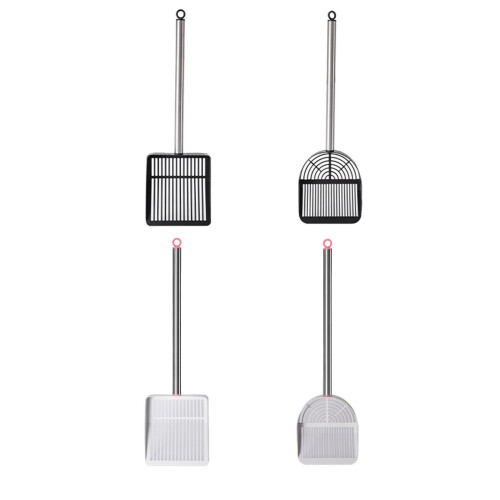 Cats Litter Scooper with Deep Shovel-Square shovel black 1