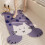 Cartoon Bath Mat Slip Proof Backing Soft PVC Secure-elephant C 5