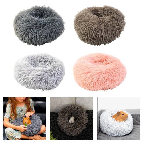 Thickened Warm Plush Bed for Small Animals Perfect-Light Grey 2