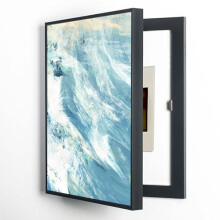 Decorative Meter Box Cover For Standard Electric Panels, W60 X H80 Cm, Model Q, Artistic Design