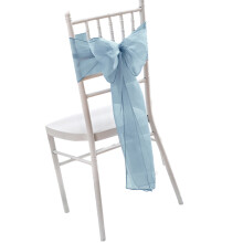 Premium Chair Sash Bows For Touch Of Elegances At Weddings-Blue