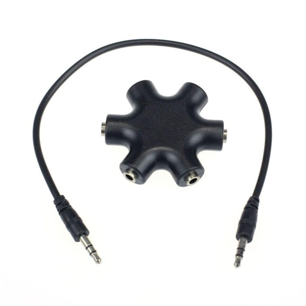 3.5Mm Audio Splitter Universal Stable Converter Earphone Adapter Compatible With Headphones And Phones 9323874214757