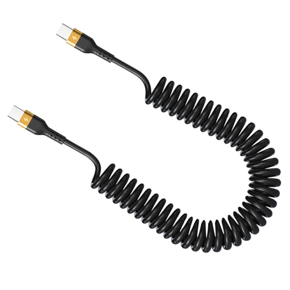 Retractables Type C Charging Cable 6A Fast Speed 120W-1M Gold 7754000503681