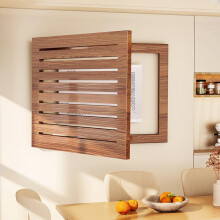 Electrical Panel Cover Removable Fuse Box And Breaker Box Hide Meter Covers Wall Mount 60x50cm 60x40cm Black Walnut