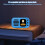Compatible Portable Speaker Alarm Clock Featuring LED-Black 5