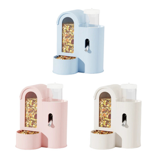 Space Saving Hamster Feeder Water Bottle Leakproof-Blue 1