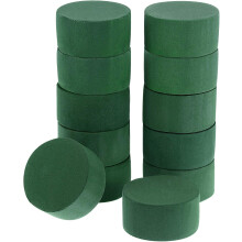Mousse florale polyvalente, idéale pour les compositions florales fraîches et artificielles. Bloc absorbant l'eau, lot de 12 pièces en