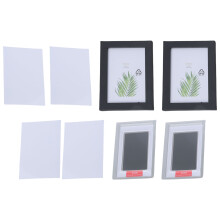 Pet Paws Printing Kits with Safe Printing-Two black photo fram