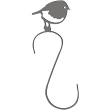 Ornament Hanging System with Telescopic Pole, Hand Forged Wrought Iron Decorative Plant Hanger, Galvanized Wire Hooks for Outdoor Rust Resistant Use,