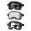 Pet Eye Protecting Goggles Sun Resistant-M Silver lenses 2