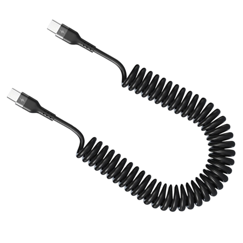 Two Usb C Fast Chargers Cable 6A Current 120W Output-1M Black 7754000503469