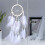 Διακοσμητικό τοίχου ονειροπαγίδας, χειροποίητα υφαντά φυσικά φτερά 6