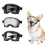 Pet Eye Protecting Goggles Sun Resistant-M Silver lenses 3