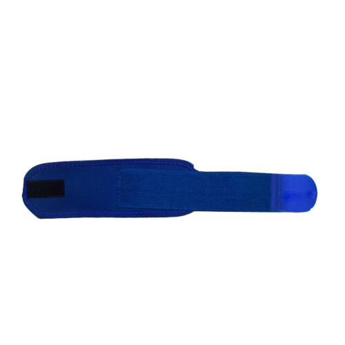 Breathable Blue Adjustable Elastic Wrist Wraps for Lifting and Gym 1
