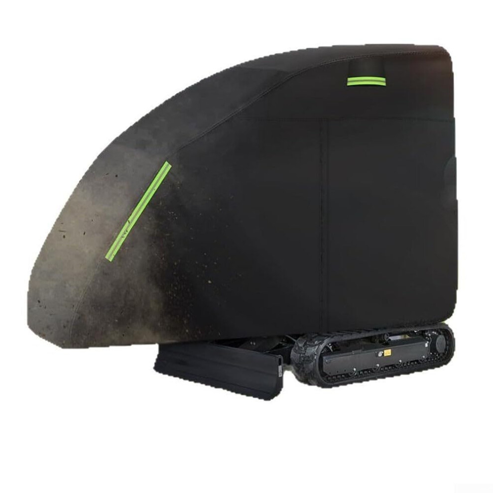420D/210D Mini Excavator Cover Waterproof Sun Protection 140 X 45 X 75 Inches For Small Excavators Black 9105992426751