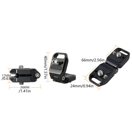 180 Degree Rotating Folding Plate Universal 1/4 Mount Studio 2