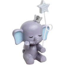 Decorazioni per torte a tema elefante, simpatiche figure di elefanti in stile cartone animato, decorazioni per torte in resina a forma di animali per