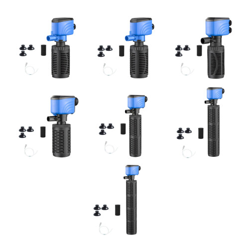Quiet Internal Aquariums Filter Pump Triples Action Internal-6W 2