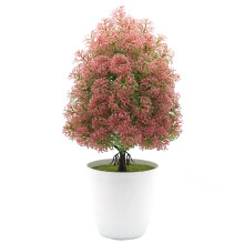 Onderhoudsvrije decoratieve bomen, realistische kunstmatige groenblijvende topiary's voor binnen- en buitenruimtes, 60 cm hoge kunstbuxusbomen,