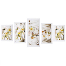 Arte Inspiradora: Quadro em Tela com Orquídeas, Obra de Arte HD sem Moldura com Cores Vibrantes em Tela Premium com Design Floral Moderno de