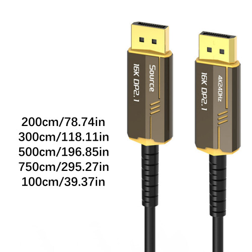 Fast Speed 54Gbps 16K DisplayPort Fiber Cable Stable Signal-2m 1