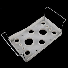 White Plastic Piping Bag Holder Stand Shelf for Cake Decorating, 29.2x18x12cm