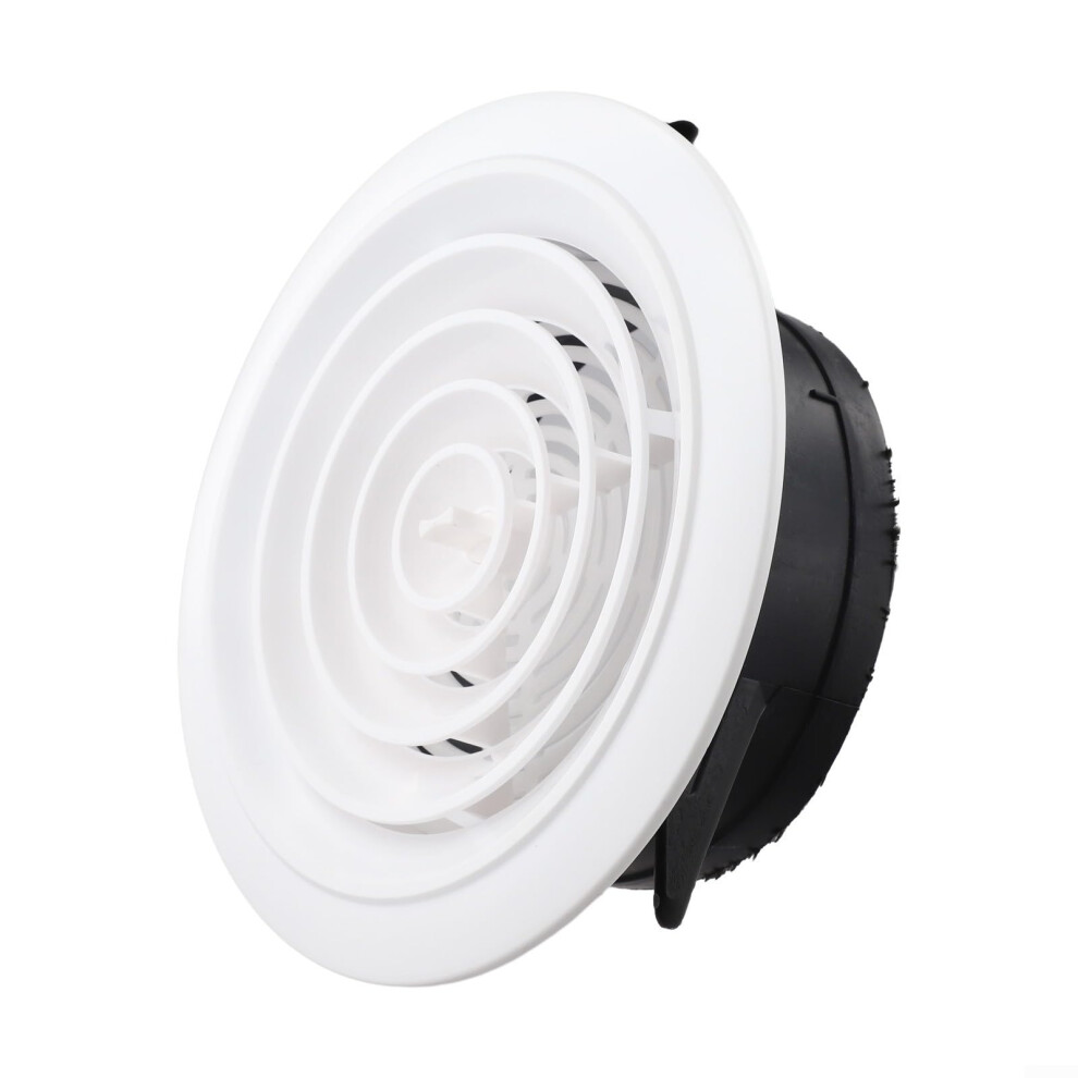 Air Ventilation Grille Cover Round Abs Fits 75Mm 100Mm 125Mm 150Mm For Bathrooms Kitchens Ceiling Walls Exhaust 9339159478349