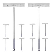 10Stk Handhalter Schildhalter Doppelseitig Klappbar Silber