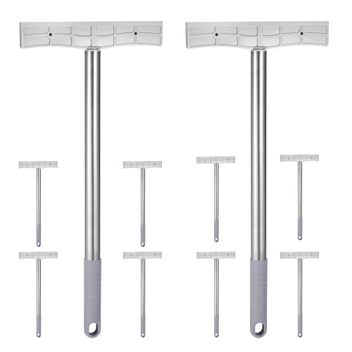 10Stk Handhalter Schildhalter Doppelseitig Klappbar Silber
